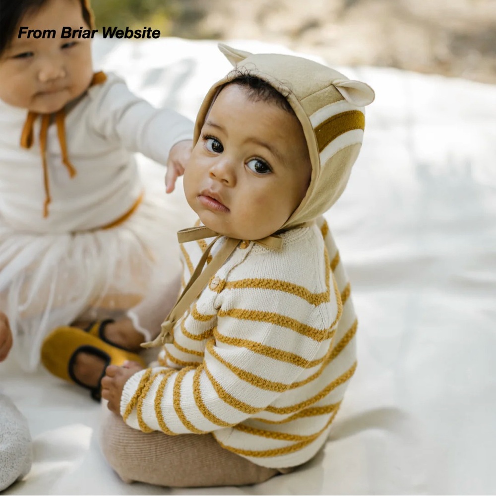 NWT: BRIAR CHIPMUNK BONNET (2-4Y)